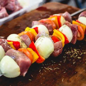 Onion & Tomato Vegetable Skewer
