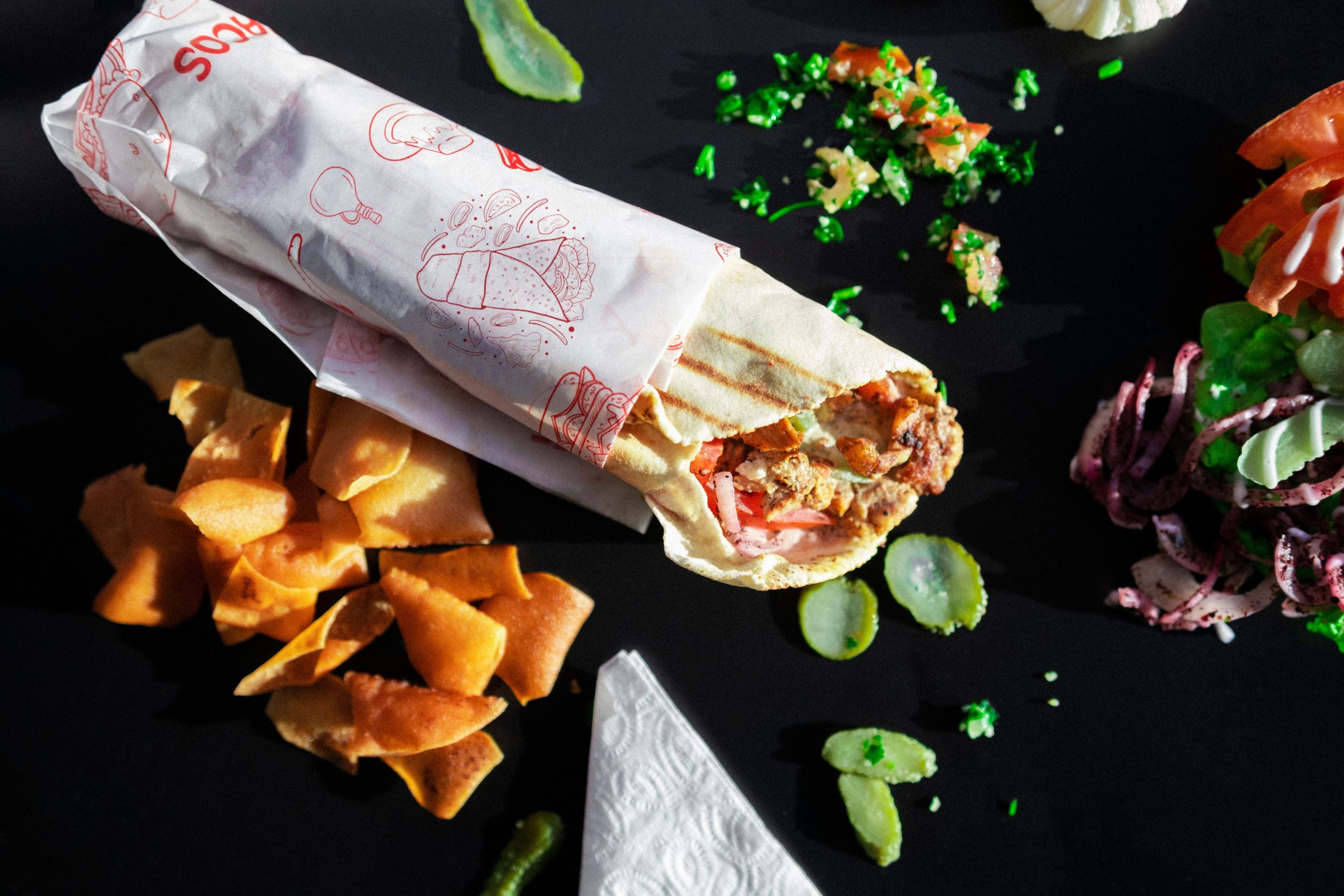 Chicken Pita without Onion