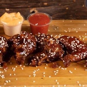 BBQ Glazed Chicken Wings Sharing Plate
