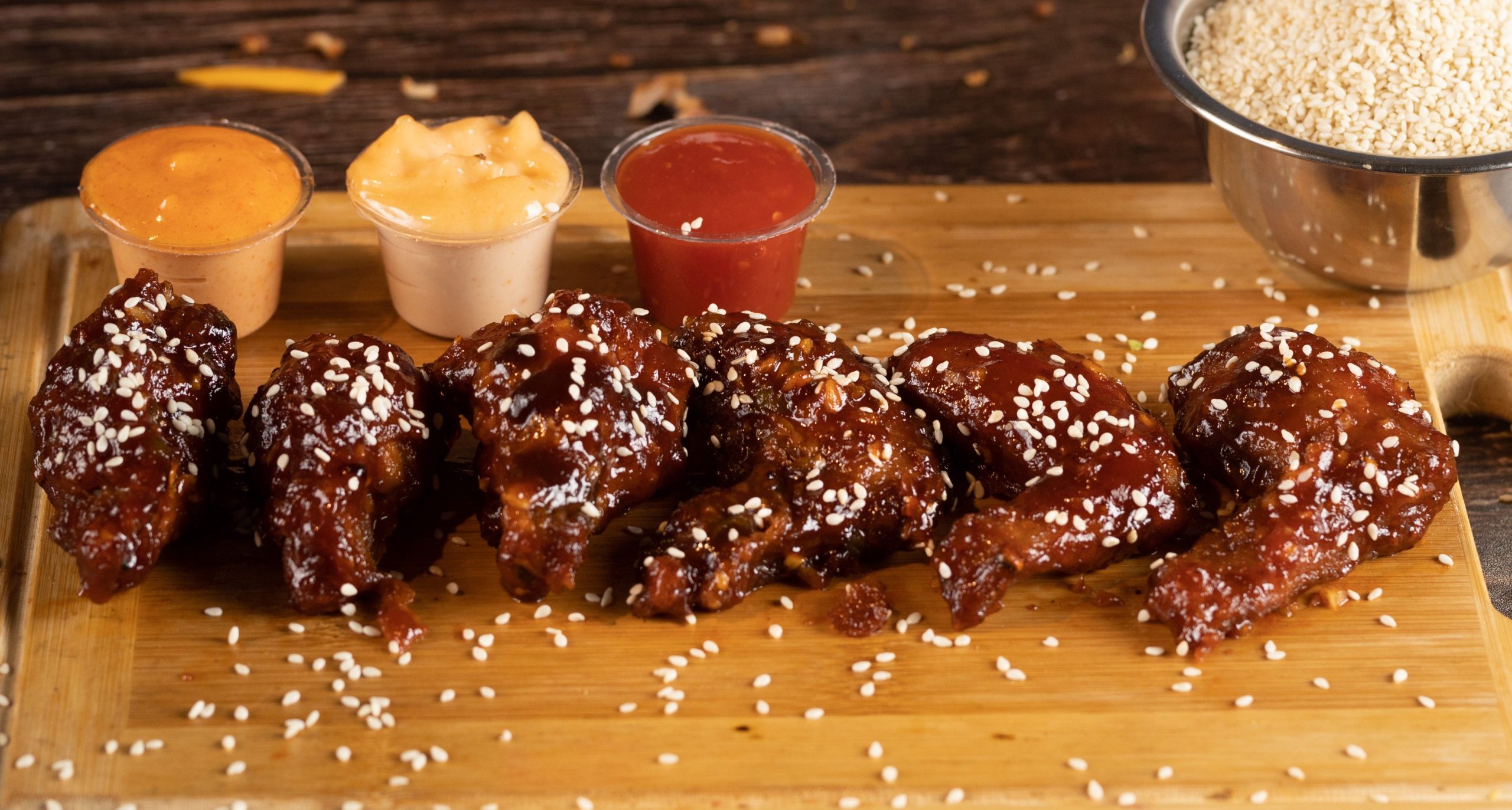 BBQ Glazed Chicken Wings Sharing Plate