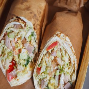 Large Size Chicken Pita Wrap