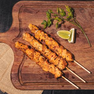 Double Chicken Skewer Serving