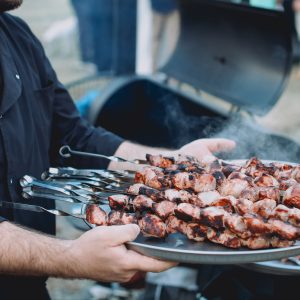 Double Lamb Skewer Serving